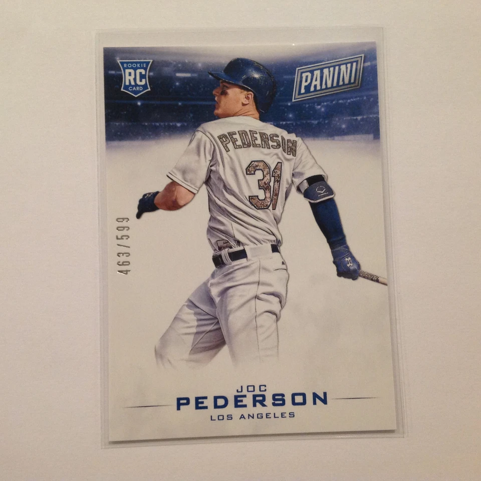 JOC PEDERSON #48 DODGERS RC ROOKIE #ed/599 made 2015 black friday Panini - Image 1 of 1