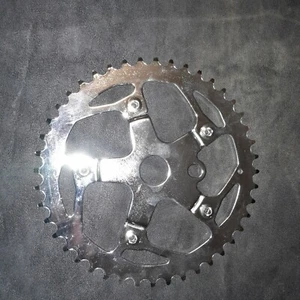 Vintage NOS BMX sprocket and spyder bicycle bike part 44 tooth teeth chrome - Bild 1 von 5