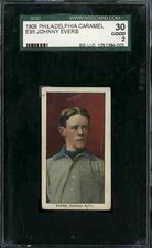 1909 E95 Philadelphia Caramel Johnny Evers - SGC-30