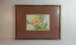 Vintage 70's - 80's Mitzi Klassen Original Cactus Watercolor Painting, Signed - Picture 1 of 9