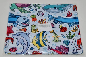 New Light Blue Underwater Sea Life Scene Rectangular Mouse Pad sz 10" x 8" - Picture 1 of 6