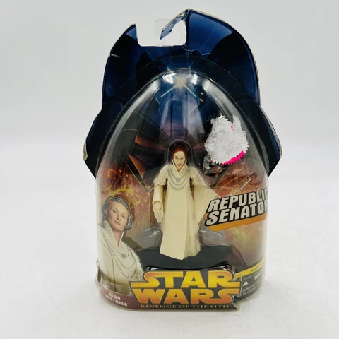 New 2005 Hasbro Star Wars Revenge Of The Sith 3.75" Mon Mothma Action Figure 24 Cover