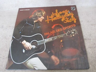 double Lp vinyle 33t.  Johnny Hallyday story– Palais des sports - Photo 1/4