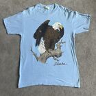 Vintage 1988 Habitat Alaska Eagle T-Shirt  Size Medium Single Stich