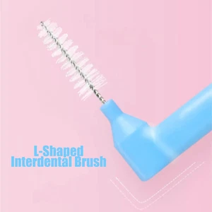 50PCS L-Shaped Interdental Brushes Braces Toothbrush Short Handle,5 Different... - Picture 1 of 1