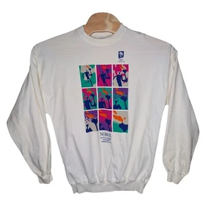 Vintage 1994 Lillehammer Norge Norway Winter Olympics T-Shirt Large Langarm - Bild 1 von 15
