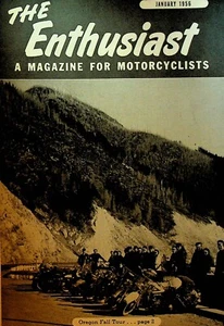 Harley Davidson Enthusiast Magazine Motorcycles January 1956 Hydra Glide - Picture 1 of 5