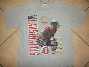 JAMES LAURINATIS OHIO STATE UNIVERSITY T SHIRT Buckeyes Football Rivalry Game SM - Picture 1 of 3