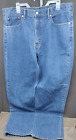 Levi's Mens 550 Stonewash Relaxed Straight Blue Jeans SZ 38x34" is really 39x33"