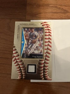 PIEZA JERSEY VINTAGE AUTÉNTICA GENUINA GREG MADDUX CUBIERTA SUPERIOR RARA - Imagen 1 de 2