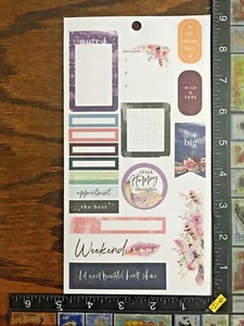 COLOR STORY 4 THEME LABELS BY THE HAPPY PLANNER ONE SHEET PAPER STICKERS #GDL246 - Picture 1 of 2
