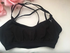 puma Bra size it 2b us 32b eu 70b Unpadded wireless black sport - Picture 1 of 4
