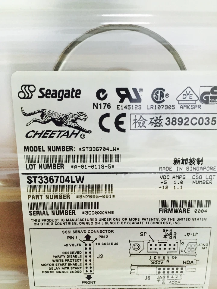 *New* Seagate Cheetah (ST336704LW) 36.4GB,10000 RPM, 3.5" Internal Hard Drive - Image 1 of 4