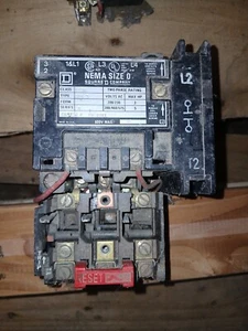 SQUARE D MOTOR STARTER SIZE 0 CLASS 8536 TYPE SBG 3 FORM S SERIES A - Picture 1 of 1