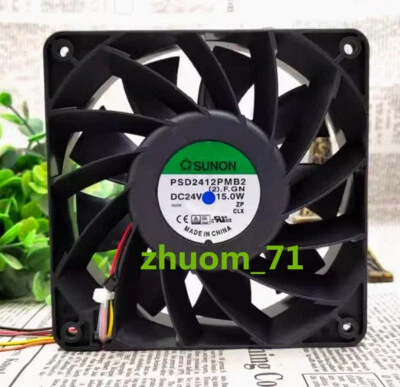 1PC SUNON PSD2412PMB2 12038 24V 15W 12CM inverter cooling fan - Image 1 of 4
