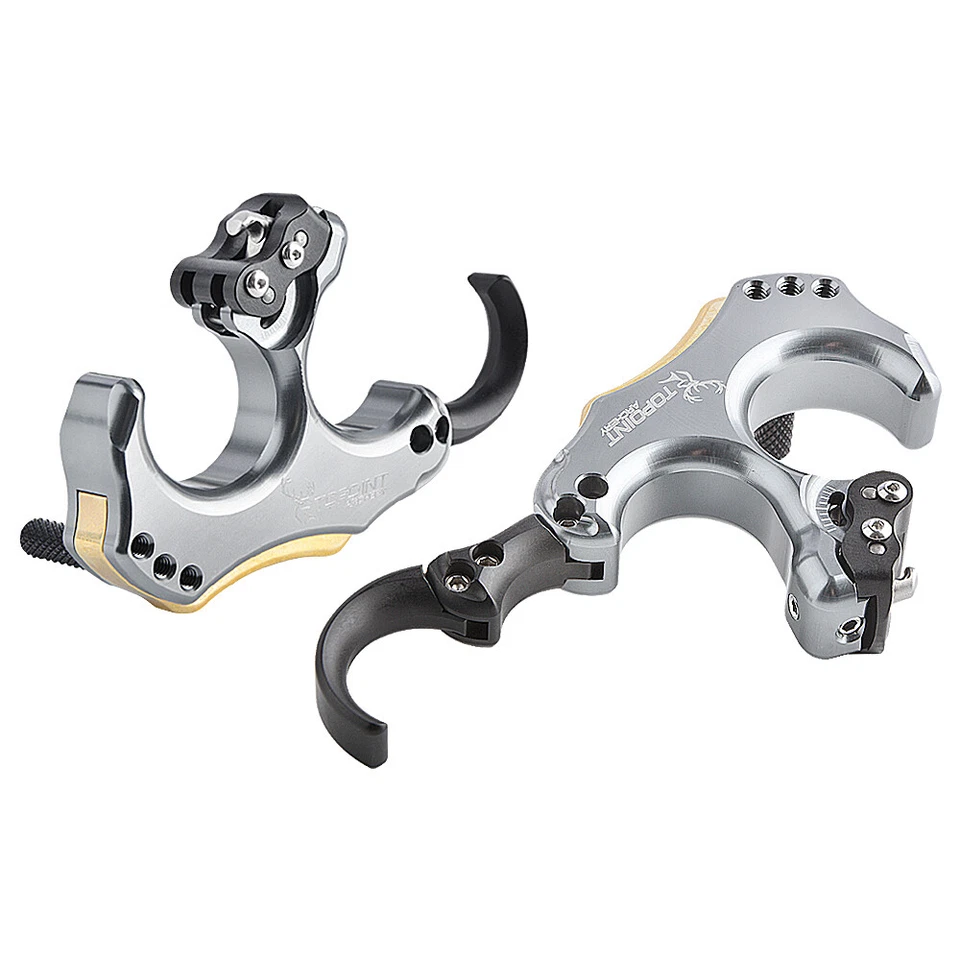 Compound Bow Release Aid Back Tension 3 4 Finger Grip Thumb Trigger Archery Hunt - Image 1 of 4