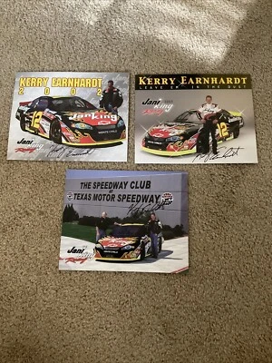 Lote de postales de carreras firmadas por Kerry Earnhardt NASCAR Foto 1 de 3