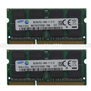 RAM d'ordinateur portable SODIMM originale 16 Go 8 Go 2 Rx8 PC3L-14900s DDR3 1600 MHz 1866 MHz 204 broches SODIMM - Photo 1/12