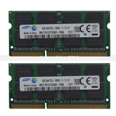 Original 16GB 8GB 2RX8 PC3L-14900s DDR3 1600MHZ 1866MHz 204Pin SODIMM Laptop RAM Foto 1 de 4
