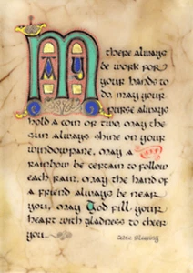 Celtic Work Blessing Greeting Card - Picture 1 of 1