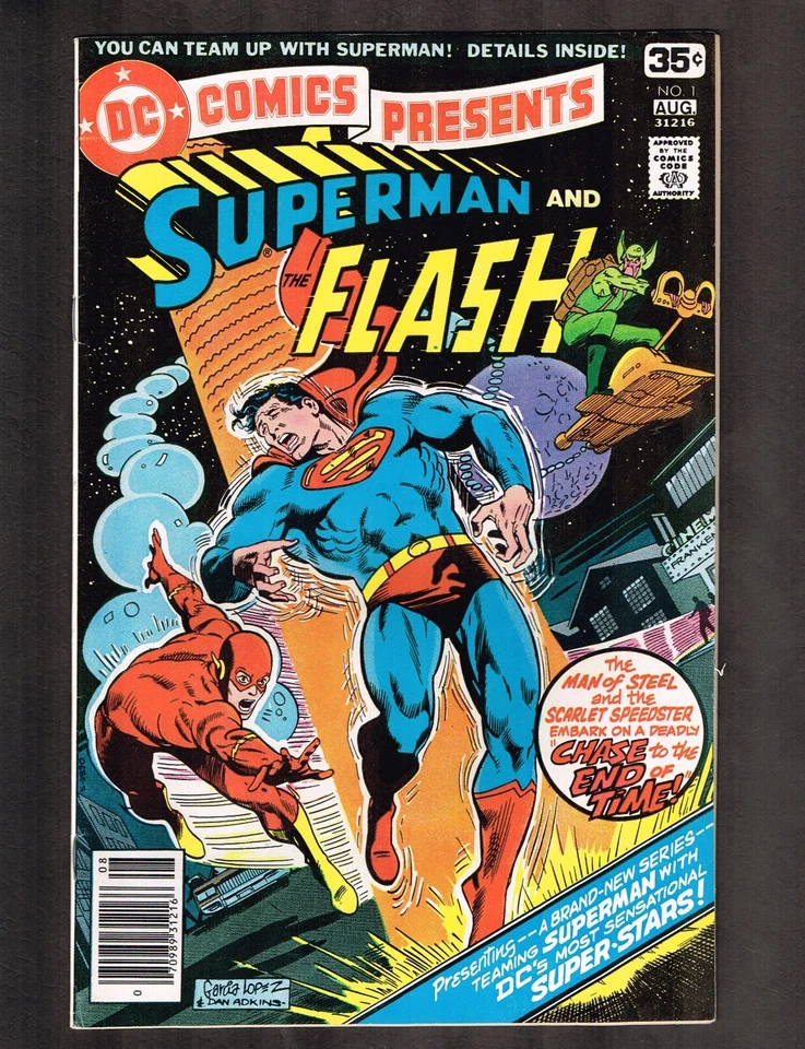 DC Comics Presents #1 ~ "Chase to the End of Time!" ~ 1978 (7.0) WH - Image 1 of 1