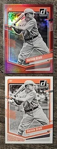2023 Panin Donruss Red Foil #1609/2023 & Base Heinie Groh New York Giants. - Picture 1 of 3