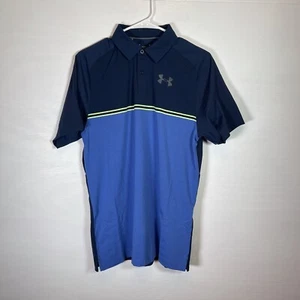 Camisa polo de golf ventilada calce suelto azul Under Armour talla M para hombre nueva con etiquetas 1346743 $65 - Imagen 1 de 7