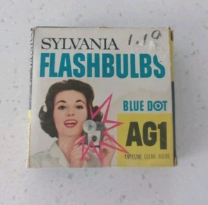 Sylvania Blue Dot Flashbulbs AG1B 12 Bulbs Photography Vintage - Picture 1 of 6