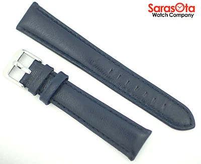 deBeer Genuine Glove Leather 19mm Regular Navy Watch Band  - Image 1 of 2