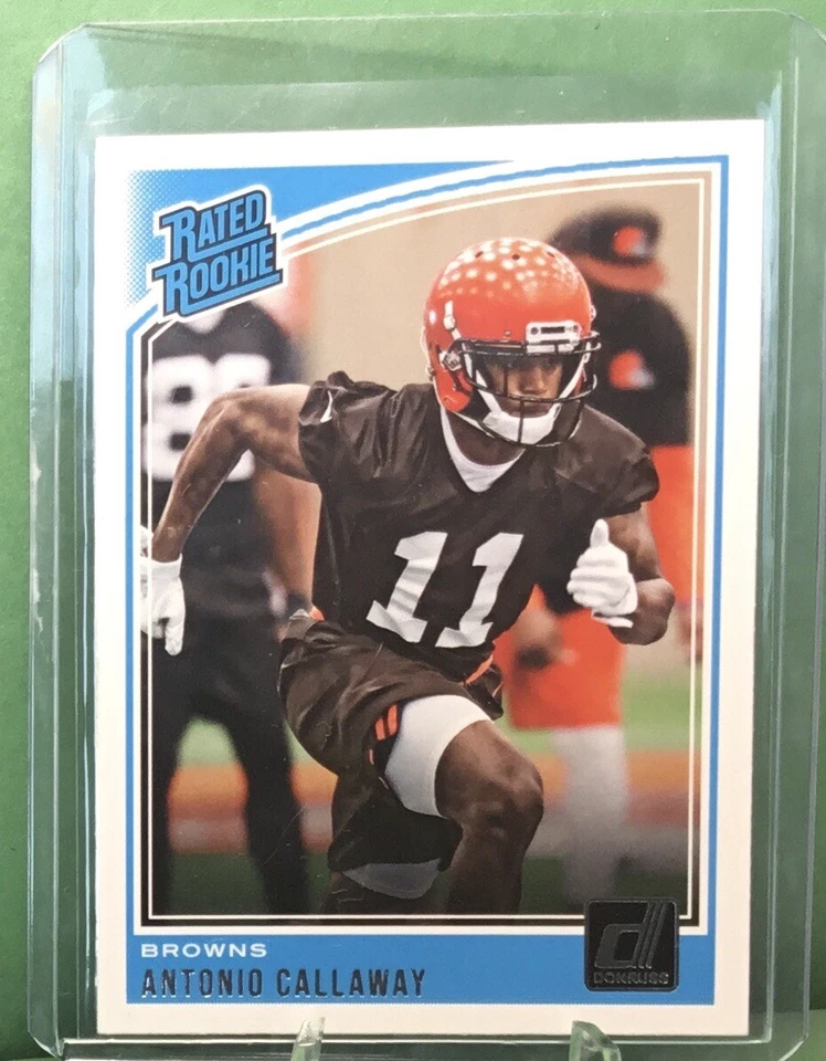 2018 Donruss #341 Antonio Callaway Cleveland Browns RC Rated Rookie Card - Image 1 of 4