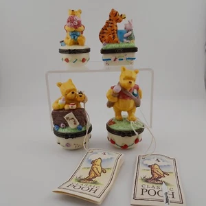 Disney Winnie the Pooh Tigger Piglet Trinket Boxes Lot of 4 - Bild 1 von 15