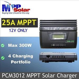 PCM3012 300w 12v 25A MPPT solar charge controller for Lead-Acid / AGM Batteries - Picture 1 of 6