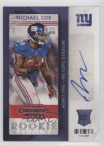 2013 Panini Contenders Michael Cox #168 Rookie Auto RC