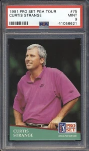 1991 Pro Set PGA Tour Golf Curtis Strange #75 PSA 9 COME NUOVO - Foto 1 di 2