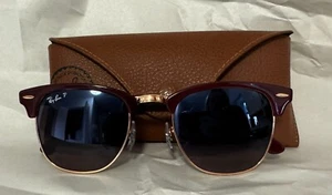 Great Condition CUSTOM Red Rayban CLUBMASTERs - Picture 1 of 6