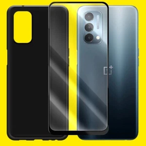 2in1 Tempered Glass Screen Protector Flexible Soft Case for OnePlus Nord N200 5G - Picture 1 of 1
