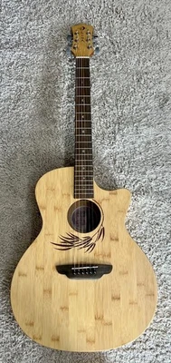 Luna WL Bamboo Grand Auditorium Satin Finish Acoustic/Electric Guitar - Image 1 of 4