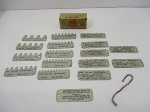 AMERICAN GEAR Mfg Set (16) Diametral Pitch Gear Gages 4 DP to 16 DP OEM Box LN - Picture 1 of 21