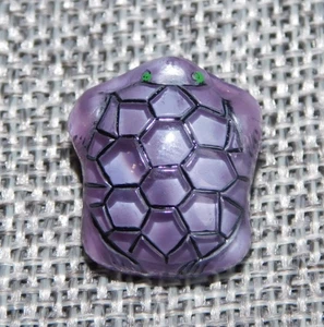 Antique Vtg Glass Moonglow Button Turtle Purple Aprx: 3/4" #1516-D - Picture 1 of 5