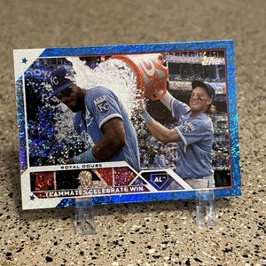 Bobby Witt Jr & MJ Melendez 2023 Topps Series 2 #334 Royal Douse Blue Foil /999 - Bild 1 von 8