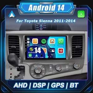 Radio estéreo de coche para Toyota Sienna 2011-2014 Android 14 navegación GPS CarPlay 2G+32 GB - Imagen 1 de 17