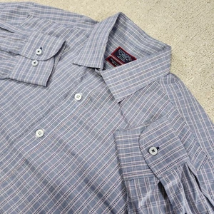 Untuckit Hemd Herren Medium Slim Fit Knopfleiste Graystone Check Palid Blue - Bild 1 von 10