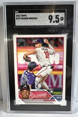 2023 Topps - Vaughn Grissom RC Rookie #275 Atlanta Braves SGC MT 9.5 - Image 1 of 2