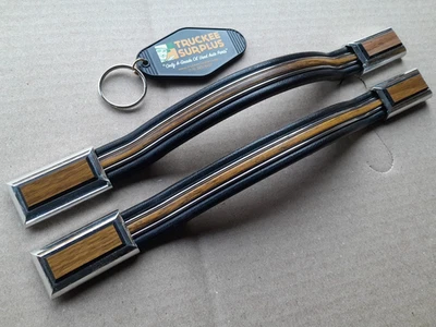 81-95 Chevrolet G-Series Van OE Interior Door Pull Straps Handles (BLACK/CHROME) - Image 1 of 4