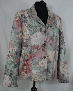 STELLA ROSSA 100% ECHTES LEDER Luxus Lederjacke Blumen MADE IN ITALY Größe DE 48 - Bild 1 von 22