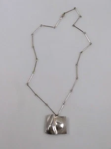 hi1/9 Matti J. Hyvärinen Kette und Anhänger 1979 925er Silber - Picture 1 of 6