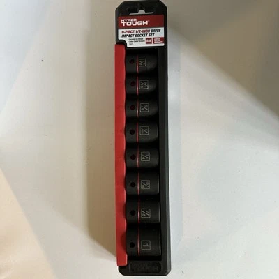 Hyper Tough 9-Piece 1/2" Drive Impact Metric Socket Set SAE - Image 1 of 4