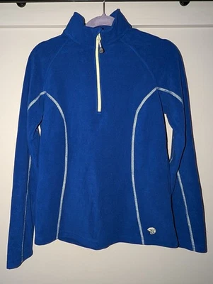 Mountain Hardwear Sweater Womens MediumBlue 1/4 Zip Pullover Fleece Outdoor Hike - Image 1 of 4