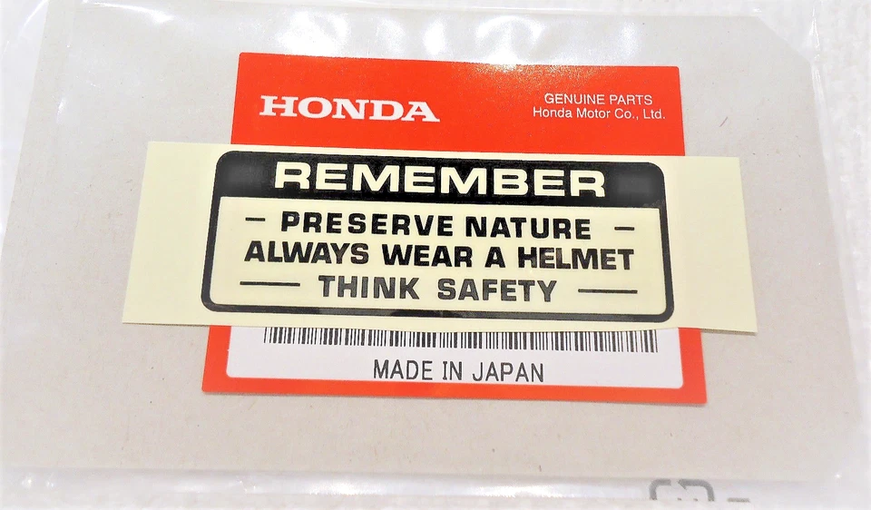 HONDA CB750 CB350 CB450 CB360 CB175 CB500 CB550 label decal sticker gas tank OEM - Image 1 of 1