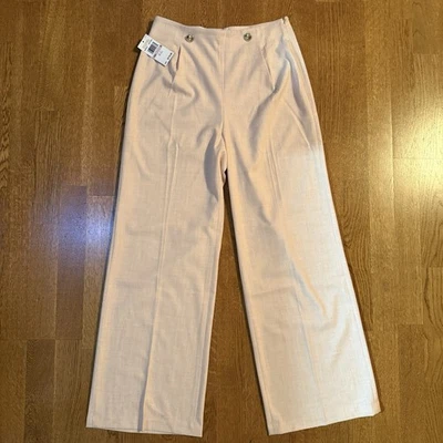 Новый с Ярлыками Michael Kors высоты широкие штанины брюки пыльный коралл женщин размер 6 $110 - Изображение 1 из 4